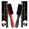 ELBME Long Handle Beard Brush Comb Soft Bristles Beard Grooming Brush Travel Black view 4
