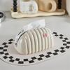 Niralasa Cream Tissue Box, Creamy Tissue Box Bag Shape Paper Holder | Tissue Holder with Inner Spring, Hollow Bottom High Capacity Household Gadgets for Hostel, Toilet, Home (Multi Color) view 4