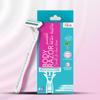 Floren Disposable Body Razors for Women - Pack of 5 | With Aloe Vera & Vitamin E Strip | 3 Premium SS European Blade | Smooth & Clean Shave | Hair Removal | For Arms, legs and Bikini Line |(Buy 4, Get 1 Free)| view 2