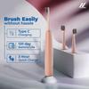 Nexlev Electric Toothbrush| 40000 vibrations/min|USB Type C| 5 Modes| 2 Min timer| 30 sec Quad Interval| 4 Replaceable Brushheads With Cover| IPX7 Waterproof| For Adults|Sparkle Pro ETC-05 Sunset Pink view 4