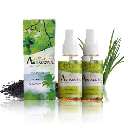 Aromazeia Pain Relief Oil | Joint Back Knee Muscle Shoulder Pain Massage Oil | Best Organic Intense Pain Relief Oil | Ayurvedic Ortho Pain Relief Oil (100 ML)