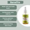 Aromazeia Pain Relief Oil | Joint Back Knee Muscle Shoulder Pain Massage Oil | Best Organic Intense Pain Relief Oil | Ayurvedic Ortho Pain Relief Oil (100 ML) view 4