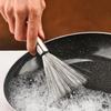 MAAUVTOR Stainless Steel Kitchen Brush Pot Pan Scrubber Wok Brush for Cleaning Dishes Steel Wool Scrubber Brush with Handle Household Kitchen Utensils Cleaning Brush (2) view 2
