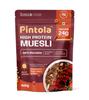 Pintola High Protein Muesli Dark Chocolate & Cranberry 400g, 24g Protein, High Fibre, Trans Fat Free with Brown Sugar, Real Fruits, Muesli for Breakfast Food, Muselies Fruit Nuts and Seeds (400g) view 1