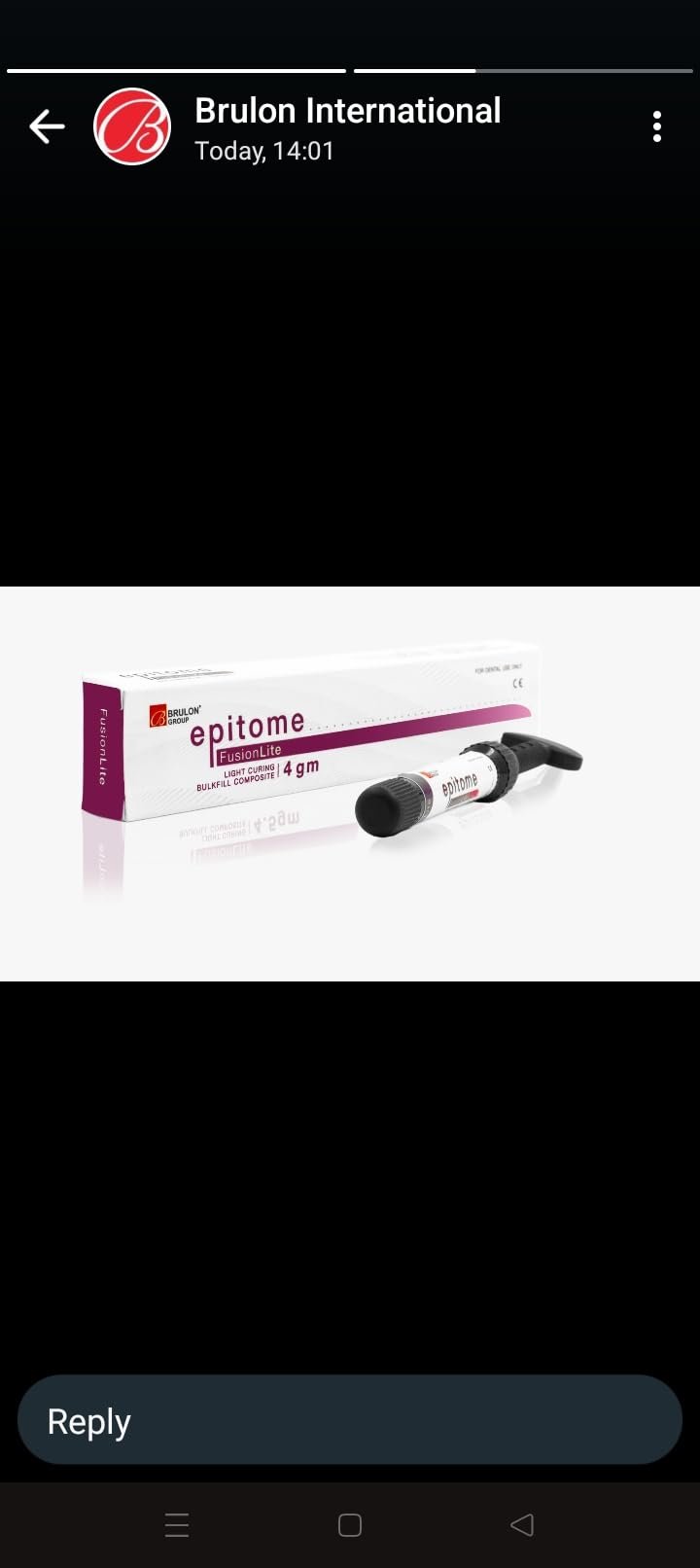 Brulon epitome Composite 4gm Nano hybrid universal Composite Dental use Any Shade A1/A2/A3