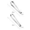 ATORSE 2x Fish Bone Tweezers Manual Portable Plucking Clamp Flat and Slant Tweezers view 2
