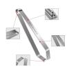 ATORSE 2x Fish Bone Tweezers Manual Portable Plucking Clamp Flat and Slant Tweezers view 3