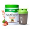 OZiva Bioactive Plant Protein (Strawberry with shaker) | 25g Protein,5.5 BCAA| Pea Isolate| Plant based Protein Powder for Women & Men | Essential Amino Acids| Vegan, Sugar free, 500g view 1