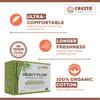 Chesta Formulation Helium Sanitary Pads for Women Heavy Flow Maternity Pads [Size-XXL-350MM Pads-18PCS] Anti Bacterial + Comfort 100% Organic Cotton Bamboo Sanitary Pads Rash and Odour Free view 3