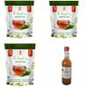 32 Baar Lemon & Tulsi & Turmeric Flavoured Tea + Apple Cider Vinegar Combo | Green Tea & Organic Apple Cider Vinegar | Antioxidant-Rich view 1
