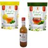 32 Baar Lemon & Turmeric Flavoured Tea + Apple Cider Vinegar Combo | Green Tea & Organic Apple Cider Vinegar | Antioxidant-Rich view 1