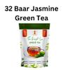 32 Baar Natural & Jasmine Flavoured Tea Combo | Herbal Infusion Green Tea Leaves | Relaxing & Refreshing | Perfect for Stress Relief & Immunity Boost | All-Natural Ingredients view 3