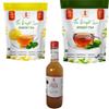 32 Baar Lemon & Tulsi Flavoured Tea + Apple Cider Vinegar Combo | Green Tea & Organic Apple Cider Vinegar | Antioxidant-Rich view 1