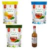 32 Baar Tulsi & Ginger & Turmeric Flavoured Tea + Apple Cider Vinegar Combo | Green Tea & Organic Apple Cider Vinegar | Antioxidant-Rich view 1