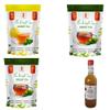 32 Baar Tulsi & Natural & Turmeric Flavoured Tea + Apple Cider Vinegar Combo | Green Tea & Organic Apple Cider Vinegar | Antioxidant-Rich view 1