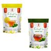 32 Baar Lemon & Ginger Flavoured Tea Combo | Herbal Infusion Green Tea Leaves | Relaxing & Refreshing | Perfect for Stress Relief & Immunity Boost | All-Natural Ingredients view 1