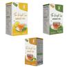32 Baar Chamomile & Tulsi & Ginger Tea Bag Combo | Herbal Infusion Tea Bags | Relaxing & Refreshing | 25 Tea Bags Each | Perfect for Stress Relief & Immunity Boost | All-Natural Ingredients view 1