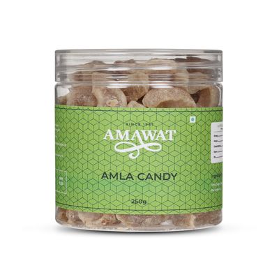 Amawat Amla Candy (250gm) Khatti Meethi toffee Tasty Fruit toffee Gooseberry Candy For Kids And Your Family