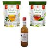 32 Baar Chamomile & Turmeric Flavoured Tea + Apple Cider Vinegar Combo | Green Tea & Organic Apple Cider Vinegar | Antioxidant-Rich view 1