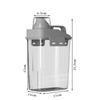 CALANDIS Laundry Detergent Dispenser Storage for Grain Washing Powder Fabric Softener 2L grey | 1 Laundry Detergent Storage Box view 3