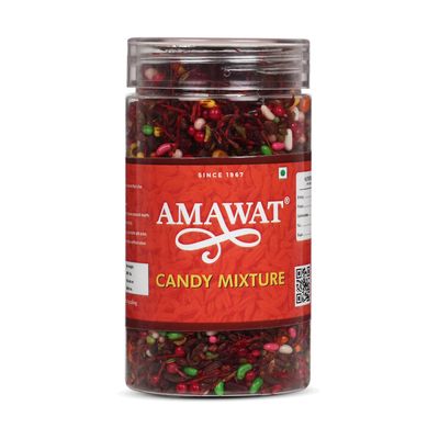AMAWAT Candy Mixture (150gm) Mouth Freshener Gulabi Mix | Gulab Mukhwas | Saunf Supari Mixture