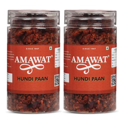 AMAWAT Hundi Paan Mukhwas (300gm; Pack of 2) | Khajoor Paan Digestive Mukhwas | Tasty Mouthfresheners | After-Meal Snack | Dry Mukhwas without Supari