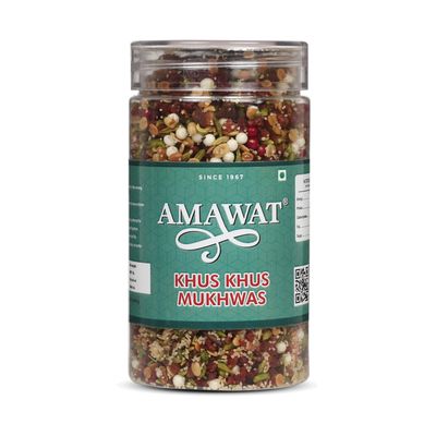 AMAWAT Khus Khus Mukhwas (150gm) | Saunf Dhana Dal Mukhwas | Digestive Non-Supari Mukhwas |Mouth Freshener | After Meal Snacks