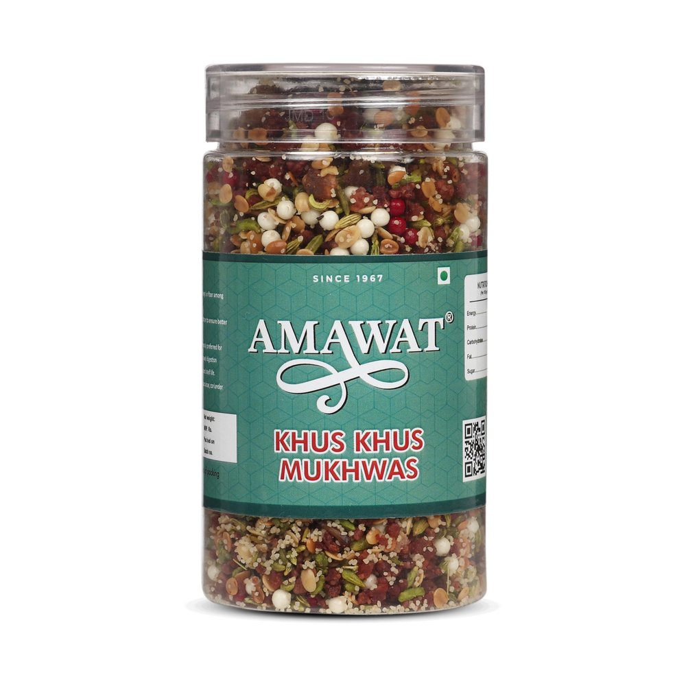 AMAWAT Khus Khus Mukhwas (150gm) | Saunf Dhana Dal Mukhwas | Digestive Non-Supari Mukhwas |Mouth Freshener | After Meal Snacks