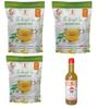 32 Baar Natural & Ginger & Peppermint Flavoured Tea + Apple Cider Vinegar Combo | Green Tea & Organic Apple Cider Vinegar | Antioxidant-Rich view 1