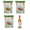 32 Baar Natural & Peppermint & Turmeric Flavoured Tea + Apple Cider Vinegar Combo | Green Tea & Organic Apple Cider Vinegar | Antioxidant-Rich view 1
