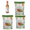 32 Baar Tulsi & Natural & Peppermint Flavoured Tea + Apple Cider Vinegar Combo | Green Tea & Organic Apple Cider Vinegar | Antioxidant-Rich view 1