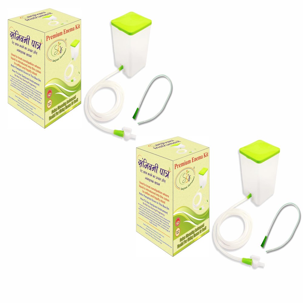 SSK Enema Kit for Home use with Instruction | Douche Set | (Pack-2)
