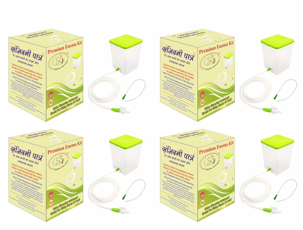 SSK Enema Kit for Home use with Instruction | Douche Set | (Pack-4)