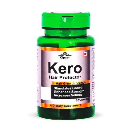 Cipzer Kero Hair Protector 30 Capsule | Hair Fall Control | Hair Care| with Amla (Pack Of 1)