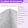 ALI CREATION Multipurpose Non Scratch Dish Wash Cloth | Scrub Pad Sponge Dishwashing Cloth Set Stainless Steel Scrubbers for Kitchen, Oven and Microwave Cleaning (6) view 3