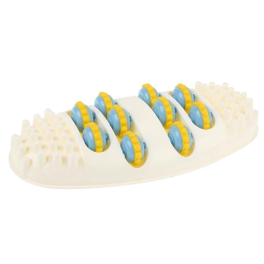 LRK Manual Foot Massager Roller Pain Relief Massager Tool Leg Massager Acupressure Point Device Relaxation Health Body Stress Buster Deep Kneading Stress Relief Massager, Multicolour