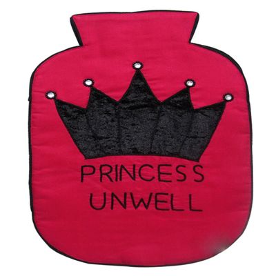 Hot Water Bag Cover Only | Hand Embroidered Style And Cotton Fabric For Heat Control Electric And Non Electric Hot Water Bottle Cover (Pink)