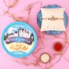 SFU E Com Diamond Bro Rakhi And Butter Ring Cookies By White Castle | Rakhi Gift For Brother | Rakhi Chocolate Gift | 060 view 1