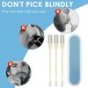 COMNICO Nasal Hair Cutter with Ear Picker, 3 Pcs Double Sided Nose Trimmer 2-in-1 Manual Nasal Hair Razor Cutter for Women & Men view 3