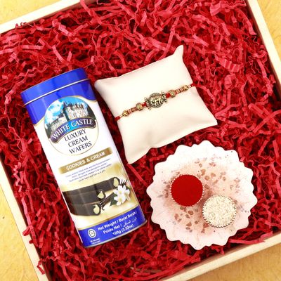 SFU E Com Celebrate Rakhi with Delicious Chocolates | White Castle Chocolates With Rakhi | Rakhi Chocolate For Brother | 48