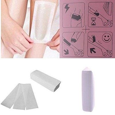 MERISHOPP 100 Pieces Nonwoven Hair Removal Paper Depilatory Wax Strips Epilator Waxing |Health & Beauty | Shaving & Hair Removal | Waxing Supplies