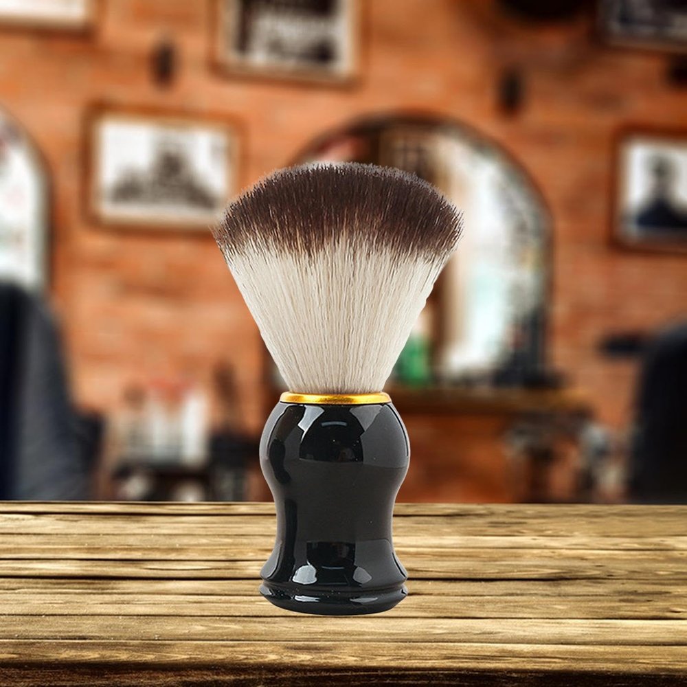 MERISHOPP Men Shaving Brush Fathers' Day Birthday Gift Soap Brush for Salon Home Gold Edge |Health & Beauty | Shaving & Hair Removal | Shaving Brushes & Mugs