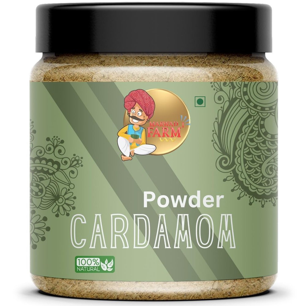 MARWADI FARM Superior Grade Cardamom Powder | Intensely Aromatic | Ideal For Exquisite Flavoring | Hari Elaichi Powder - 1 kg