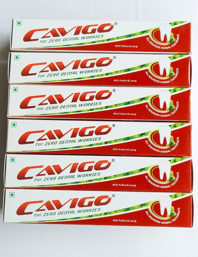 CavigoAll Rounder Toothpaste, 13 Active Ayurvedic Ingredients, Podina, Toma Beej, Lavang Oil, Prevents Gum Bleeding & Swelling, Decreases Sensitivity, 100g
