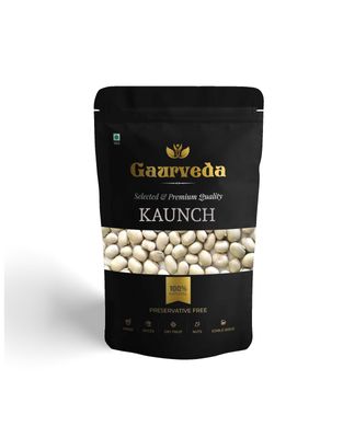 Gaurveda Premium Kaunch White - Kaunch Beej Safed - Cowhage - Mucuna Pruriens - Kapikachchhu - Pure & Natural - 100 Grams