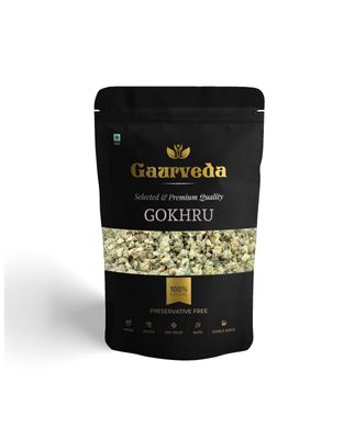 GAURVEDA Gokhru Chota - Tribulus Terrestris Seeds - Small Caltrops, 500 Gm