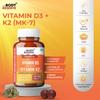 The Body Reserve """ Vitamin D3 K2 Mk7-120 Veg Tablets, 100% Rda Plant-Based Vitamin D3 Supplement From Lichen Source With Vitamin K2 As Mk7 Menaquinone, Pack Of 2""" view 2