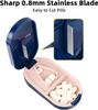 DAZZLIQ Medicine Container Box with Pill Cutter for Small and Large Tablets, Portable Pill Box with Tablet Cutter Dual-Purpose Pill Storage Organizer for Everyday Use (WHITE) view 3