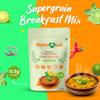 Nutriamore Supergrain Breakfast Mix - Oats, Green Gram, Ragi, Amaranth & Foxtail Millets 400gm | Refreshing Lemon Mint Flavour | High Fiber & Protein | Nutritious Healthy Morning Cereals for Breakfast (Pack of 2 X 200gm) view 4