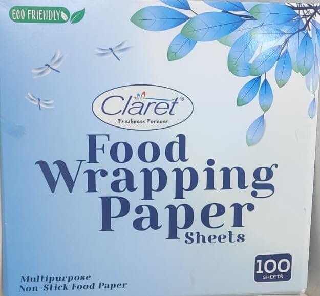 CL_Cut Sheet Food Wrapping Paper Sheets - 100 Sheets for Roti, Parantha, Sandwiches, Burgers & More - Keep Food Safe & Fresh